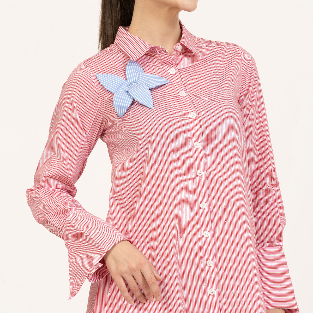 Buy Pink Striped Tunic for Women-3