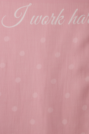 Pink & White Polka Print Saree