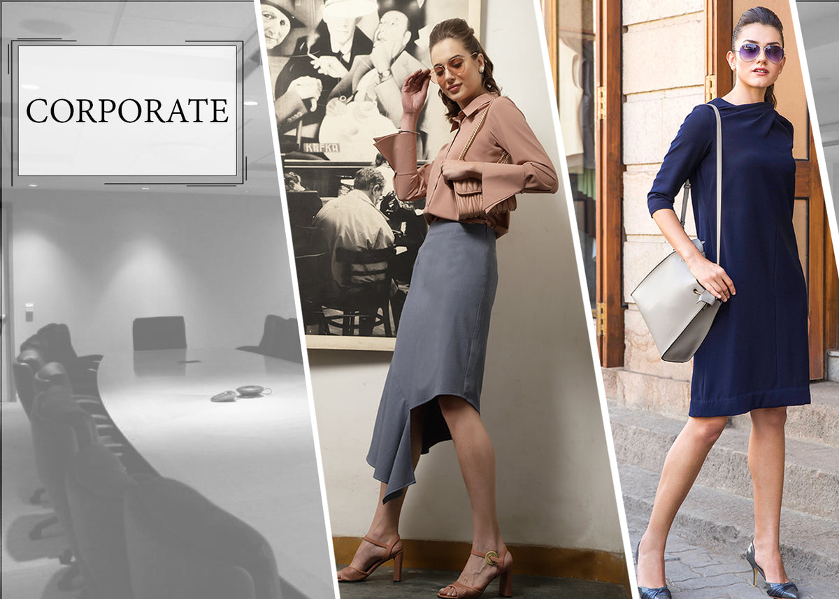 Buy Corporate Wear for Women, Work Wear Online in India - Office and Y