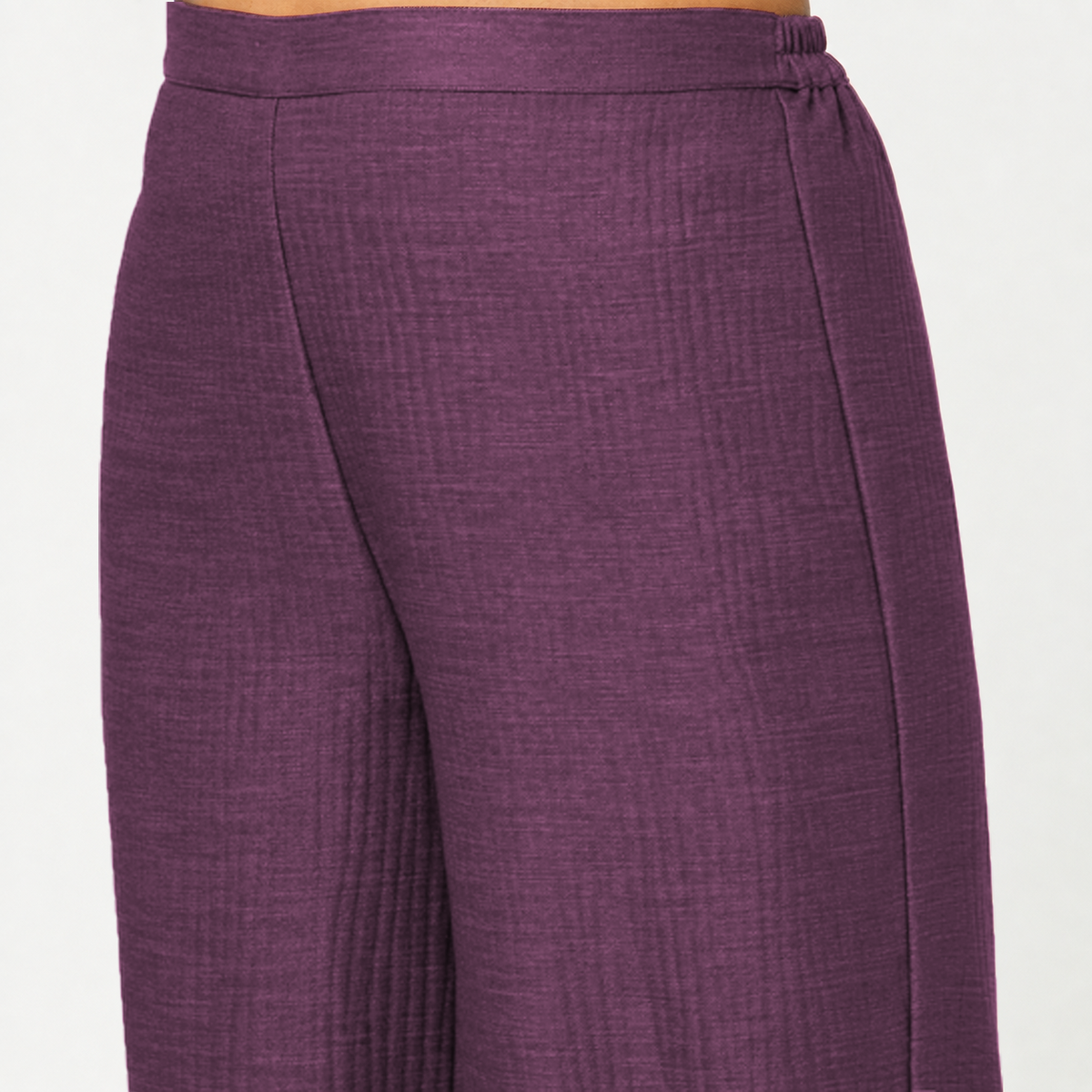 Purple Texured Palazzo