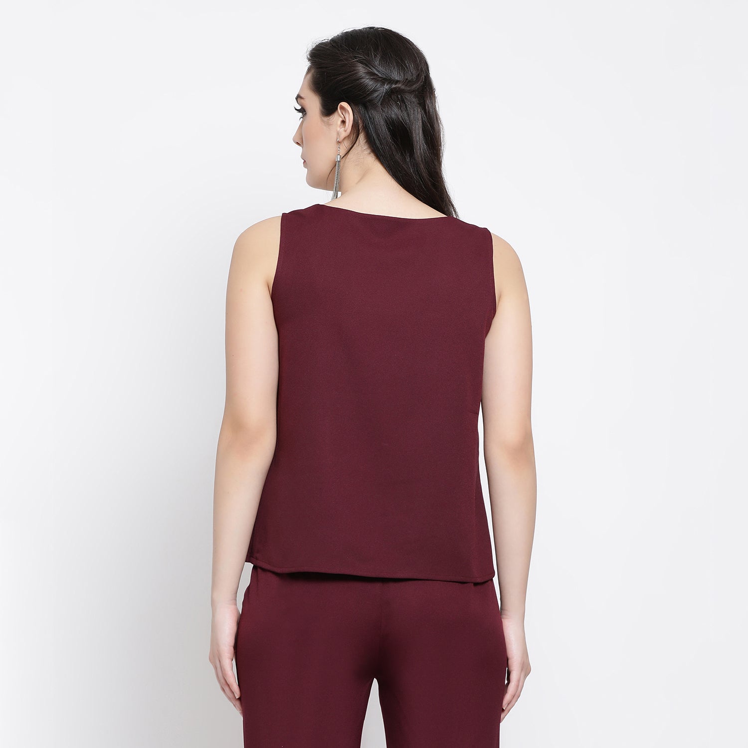 Prune Sleeveless Top By Office And You