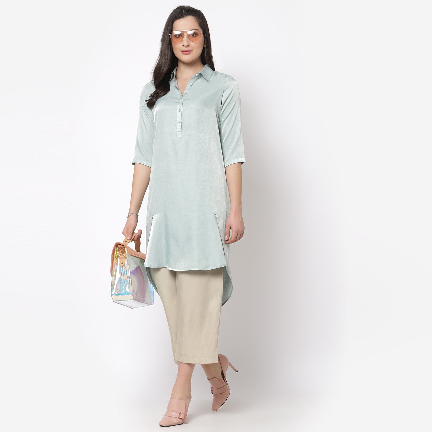 Blue Flap Tunic